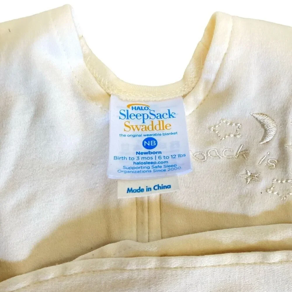 Halo Sleep Sack Baby 0-3 Months, 6-12 lbs, Wearable Blanket Newborn Unisex